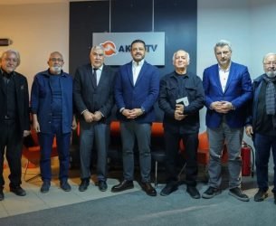 MESDER YÖNETİMİNDEN AKSU TV’YE “HAYIRLI OLSUN” ZİYARETİ