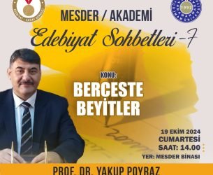 KAHRAMANMARAŞ EDEBİYAT VE SANAT DERNEĞİ’NDE “MESDER/AKADEMİ- EDEBİYAT SOHBETLERİ” İLE YENİ DÖNEM BAŞLIYOR