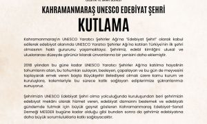 MESDER’DEN “UNESCO EDEBİYAT ŞEHRİ “KUTLAMA MESAJI